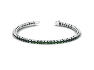 Radiant Prong Set Emerald Bracelet for a Timeless Treasure (2.48cttw)