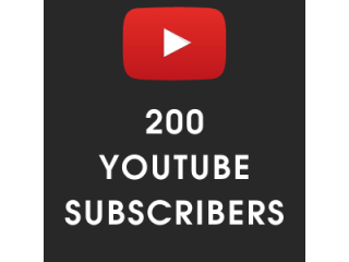 Purchase 200 YouTube Subscribers Online With Fast Delivery