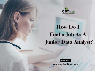 How do I find a job as a junior data analyst?