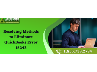 Quick solutions to rectify QuickBooks Error code 15243