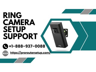 Ring Camera Setup Services | Call +1-888-937-0088