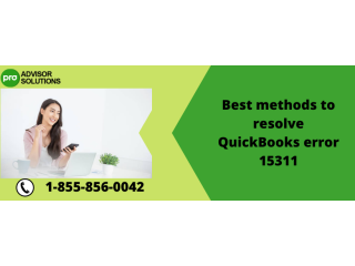 Easy Steps to Fix QuickBooks Error Code 15311