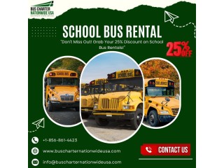 Affordable School Bus Rental |Bus Charter Nationwide USA