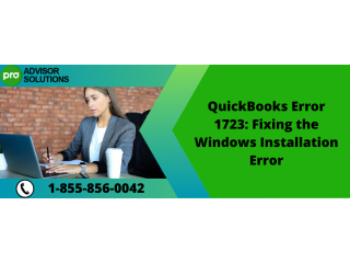 Effective Ways to Tackle QuickBooks Desktop Error 1723