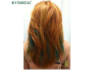 Vibrant Fusion: Ginger and Green Hair