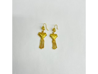 Indian 24K Gold Plated Dangle Earrings