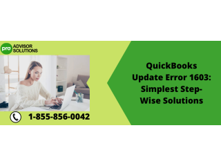 Easy Way to Fix QuickBooks Update Error 1603