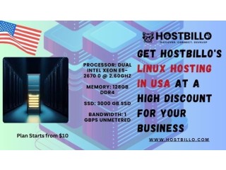 Get Hostbillo's Linux hosting in USA at a High Discount For Your Business