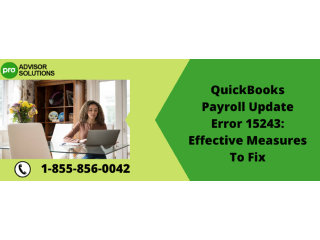 Learn How to Rectify QuickBooks Payroll Update Error 15243