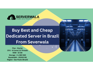Buy Best and Cheap Dedicated Server in Brazil From Severwala