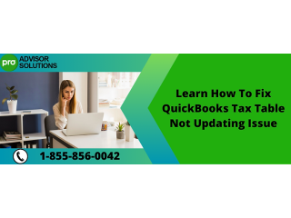 Easy Way to Fix QuickBooks Desktop Tax Table Update Issue