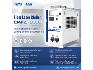 Laser Chiller CWFL-8000 to Cool 8000W Fiber Laser Cutters Welders Cleaners