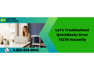 Effortless Fix For QuickBooks Update Error 15270