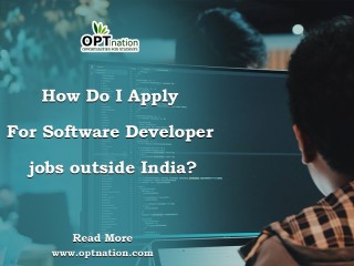 How do I apply for software developer jobs outside India?