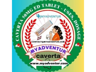 Caverta 50mg (Sildenafil Citrate) ED Tablets