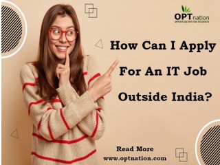 How can I apply for an IT job outside India?