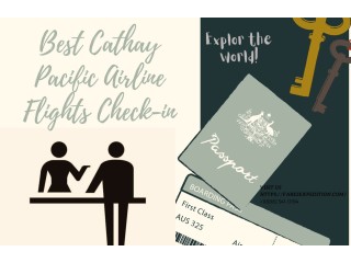 How Can I Check-In for the Best Cathay Pacific Airline Flights?