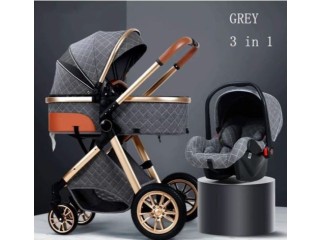Safeguard your infants outdoors from harmful sun’s UV rays with a travel-friendly stroller 3 in 1