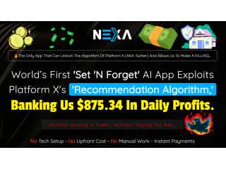 Nexa App Review - Platform X's recommendation algorithm is in daily profit.
