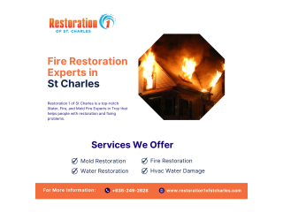 Fire & Smoke Damage Restoration Experts in St. Charles!