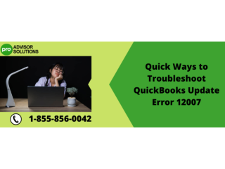 Learn How to Fix QuickBooks Update Error 12007