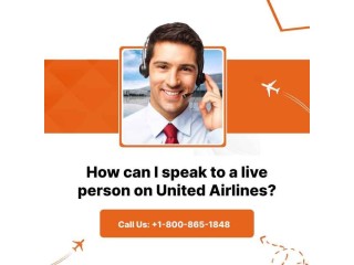 How can I speak to a live person on United Airlines?