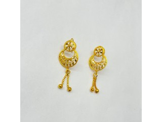 Indian Traditional Gold Dangle Earrings