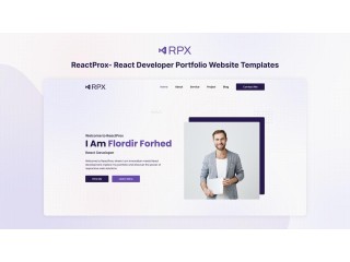 ReactProx- React Developer Portfolio Website Templates