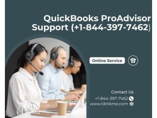 QuickBooks ProAdvisor Support Number (+1-844-397-7462)