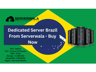 Fastest Dedicated Server Brazil From Serverwala - Buy Now