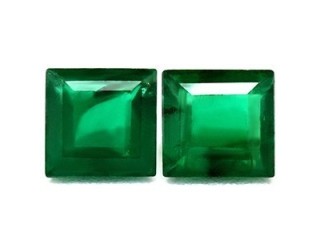 Buy AA Emerald Square Matched Pair Gemstone 0.53 cttw.
