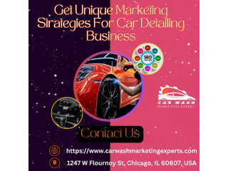 Get Unique Marketing Strategies For Car Detailing Business