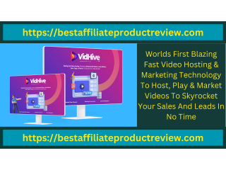 Vidhive Review: Professional Video Hosting & Marketing Software