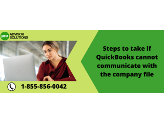 Quick Way To Fix QuickBooks Company File Connection Issues