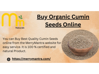 Buy Organic Cumin Seeds Online