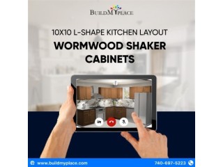 10x10 L-Shaped Kitchen Layout: Optimal Design Tips with Wormwood Shaker Cabinets