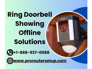 Ring doorbell showing offline - solutions | Call +1-888-937-0088