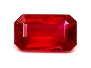 Glorious Untreated 0.30 Cts. Emerald Cut Ruby Gemstone