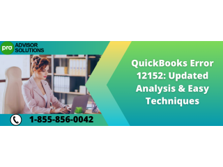 Quick Ways to Fix the QuickBooks Error Code 12152
