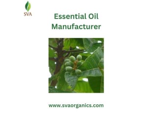 Premier Essential Oil Manufacturer | Unmatched Quality and Standard