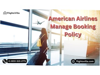 How Can I Manage My Booking on an American Airlines Flight?