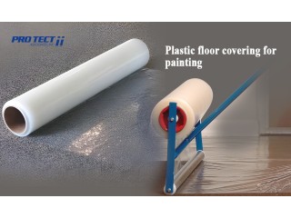 Durable and Efficient Plastic Floor Covering for Painting
