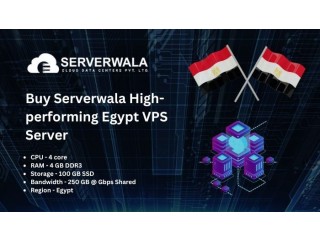Buy Serverwala High-performing Egypt VPS Server