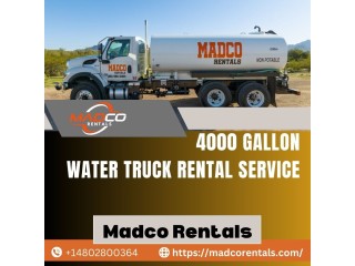 4000 Gallon Water Truck Rental