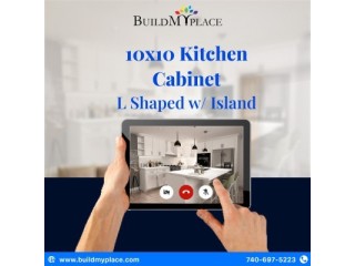 "Transform Your Space: 10x10 L-Shaped Kitchen Cabinet Package