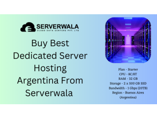 Buy Best Dedicated Server Hosting Argentina From Serverwala