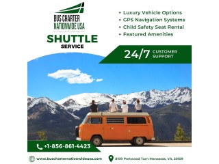 Affordable Shuttle Service Near Me |Bus Charter Nationwide USA