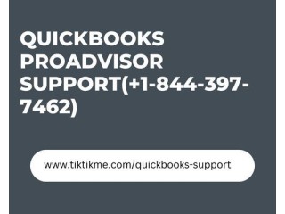 QuickBooks ProAdvisor Support Service (+1-844-397-7462)