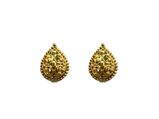 Simple Gold Plated Stud Earrings For Gifts