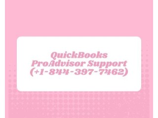 QuickBooks ProAdvisor Support Service Number (+1-844-397-7462)